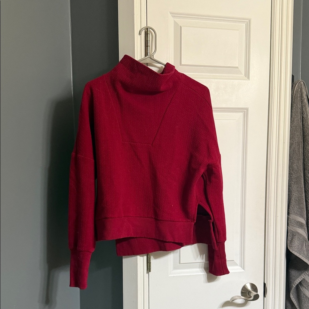 CALIA by Carrie Underwood Women's Cowl Neck Red Top